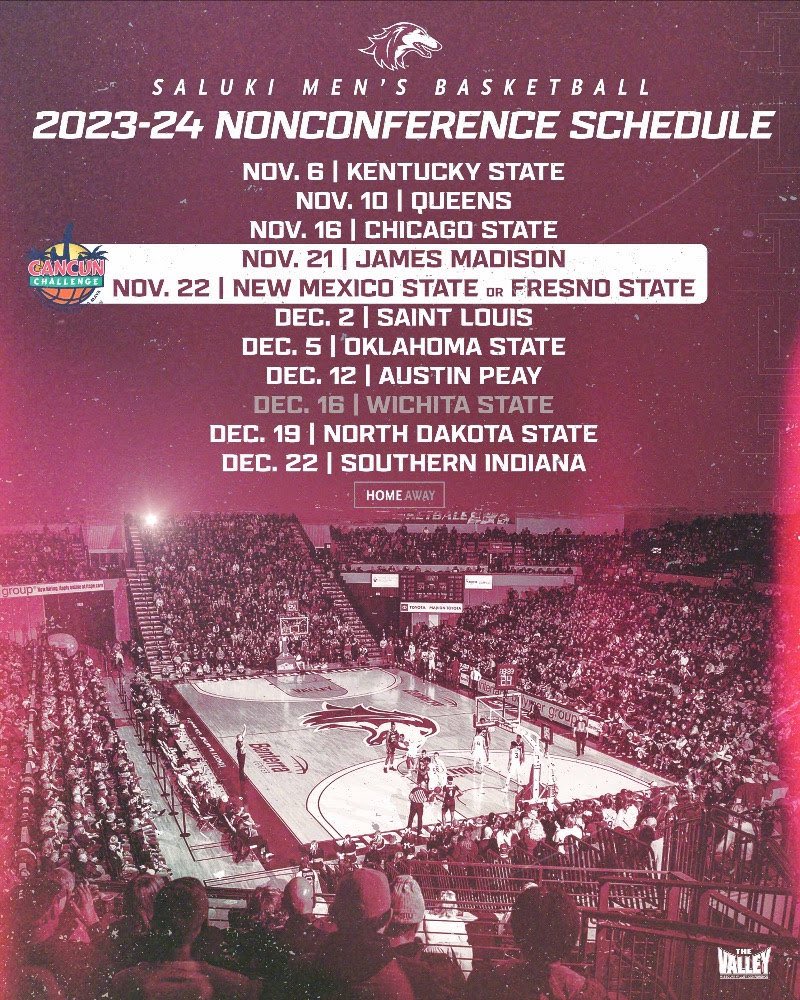 2023-24 Schedule – Page 7 – SIU Men’s Basketball – Saluki Insider Forum